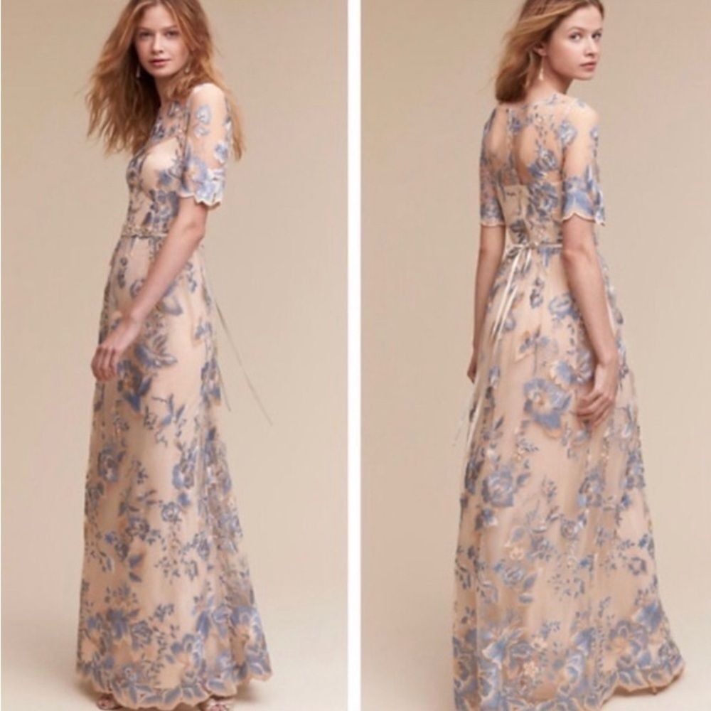 Adrianna Papell BHLDN Anthropologie Size 10 Guilia
Embroidered Dress